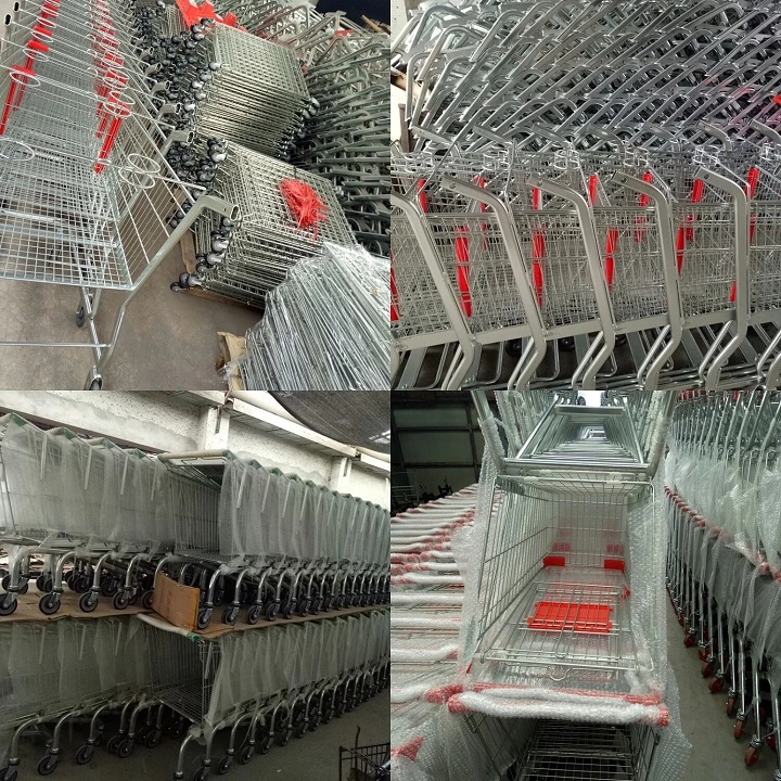 Ge80A 80L Metal Shopping Trolley for Supermarket