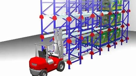 Rayonnage à palettes de navette radio adapté aux besoins du client résistant à grande vitesse pour le stockage d'entrepôt